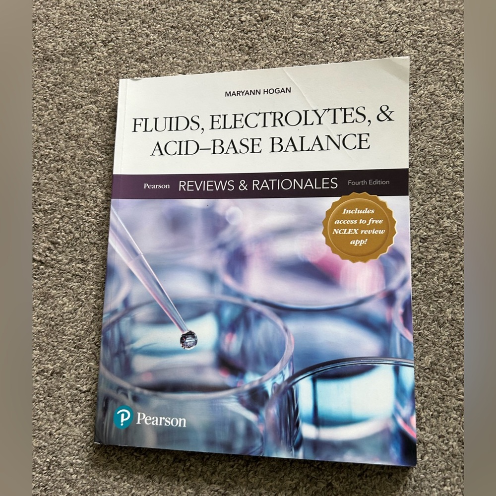 Pearson Fluids, Electrolytes, & Acid-Base Balance Book